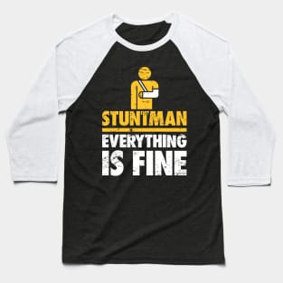 Stuntman Fractured Broken Wrist Get Well Gift Baseball T-Shirt